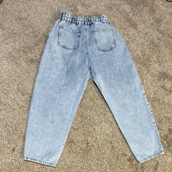 Zara Sky Blue High-Rise Women's Jeans - Picture 3 of 3